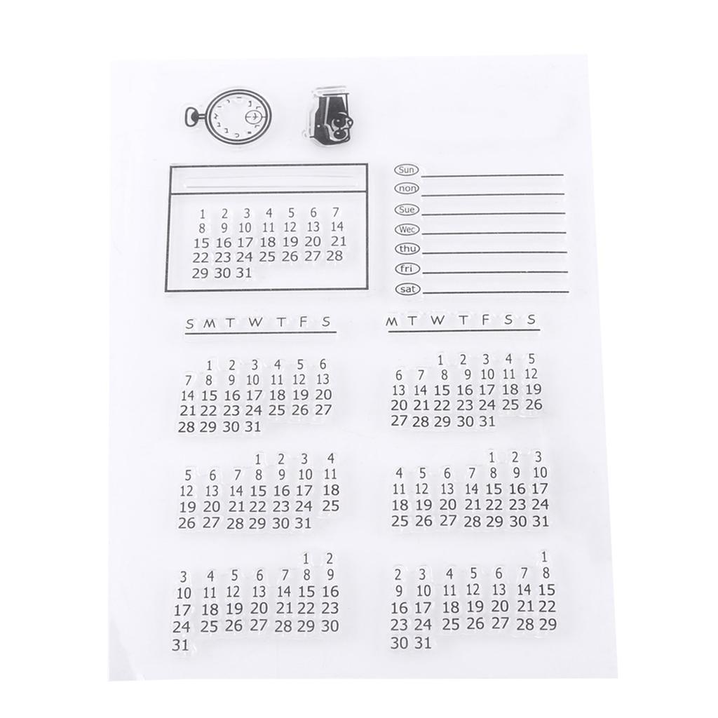 Transparent Clear Silicone Stamp Seal for Scrapbooking Photo Album Decorative Calendar