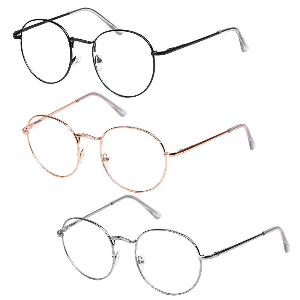 Fashion Portable Oversized Vision Care Spectacles Optical Glasses Eyeglasses Frame Round Glasses