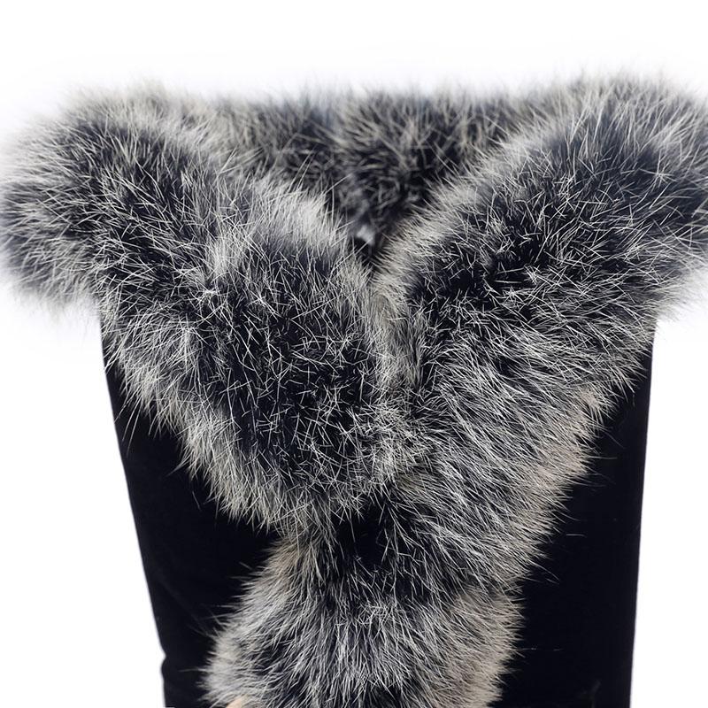 Женские короткие сапоги на высоком каблуке, новинка осени и зимы, однотонные, толстый каблук, большие размеры, плюшевые короткие сапоги