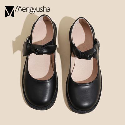 Модная японская обувь Лолита Женская обувь с квадратным носком, с бантом, ремешком, Мэри Джейн, лоферы, обувь для школьниц JK, косплей, медсестра, женские балетки