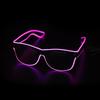 Светящиеся светодиодные очки Неоновые вечерние мигающие очки EL Wire Glow Gafas Светящиеся новинки Подарочные светящиеся солнцезащитные очки Яркие световые принадлежности