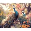 Рамка «сделай сам», картина по номерам для взрослых, наборы, павлин, животное, художественный подарок, акриловая краска по номерам для украшения дома 40x50 см