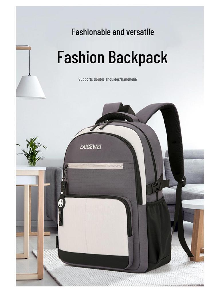 Trendy New Oxford Cloth Casual Backpack - Multi-Layer, Large Capacity School & Travel Bag for Students