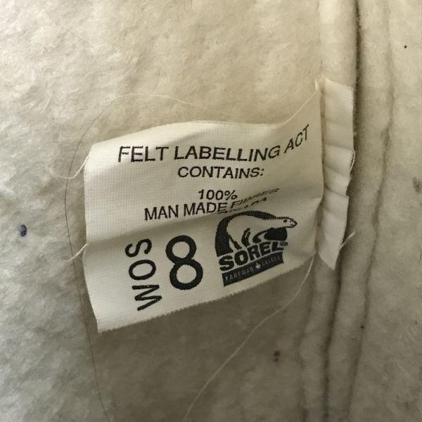 Sorel Винтажные 80-90-е Канада Длинные Снежные Сапоги с Внутренником WOS8 24.5-25.5 Зеленые Сапоги Обувь(ИСПОЛЬЗОВАЛ)