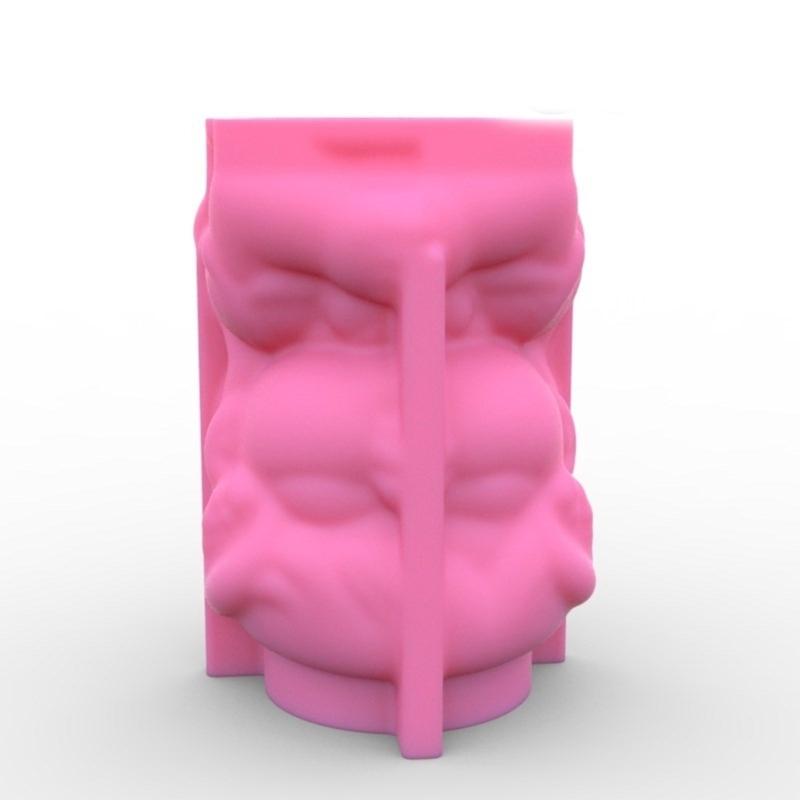 Girl Concrete Flower Pots Molds Succulent Planter Vase Silicone Mold Candle Pen Holder Mold Epoxy Resin Plaster Cement