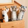 Playful Plush Cat Stuffed Toy Cute Lucky Cat Soft Doll For Kids Bedtime Companion