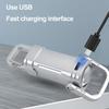 NEW Powerful Mini COB LED Keychain Flashlight USB Rechargeable With Hook For Outdoor Night Camping Walking Light Emergency Lamp