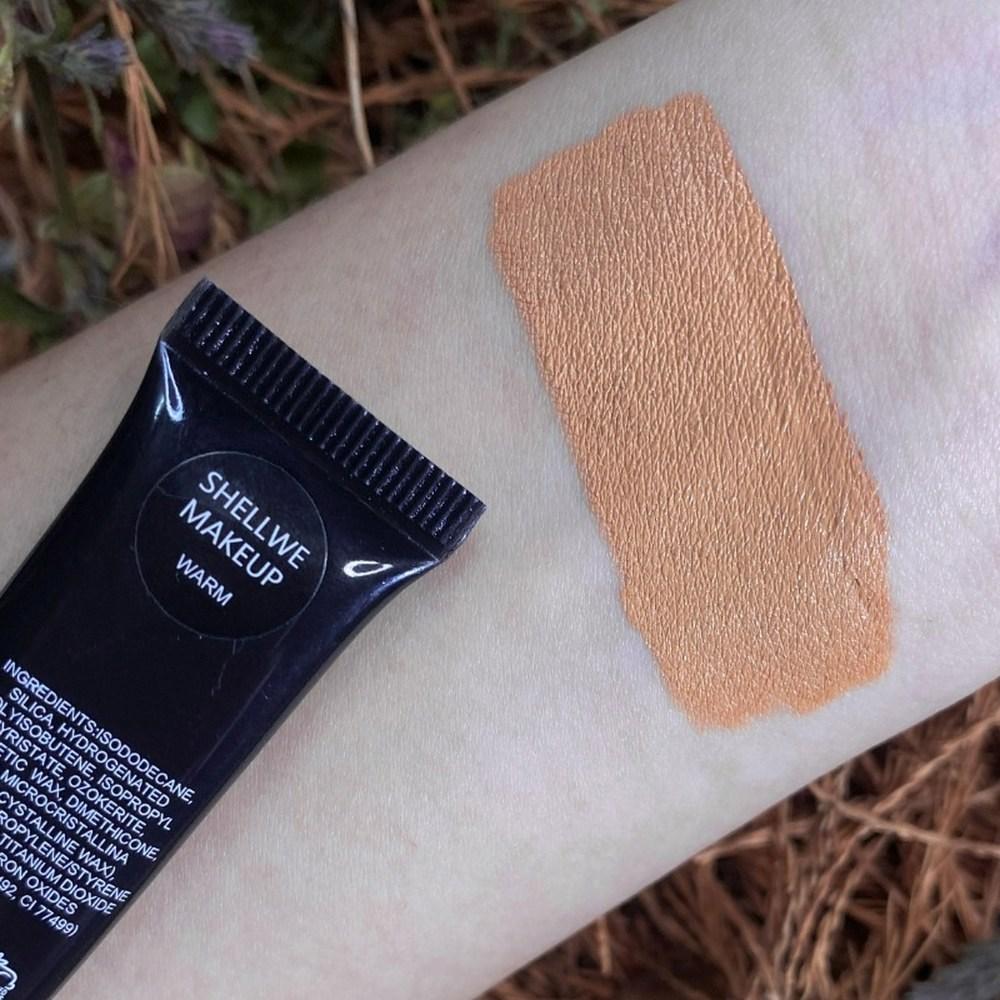 Body Concealer Scar Blemish Tattoo Cover Vibe Full Coverage Waterproof Concealer Contour Dphakoh Rouge Pigment Glitter Eyeshadow, 1 Piece, 06 Warm