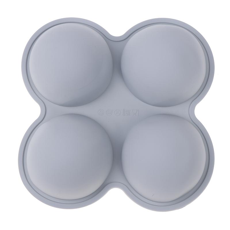 4-секционная полусферическая силиконовая форма для торта, шоколадного желе, пудинга, куполообразного мусса, антипригарная силиконовая форма для фритюрницы, противень для выпечки