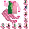 Children's Fashion Suit Skirt Round Neck Long Sleeve Top Pants