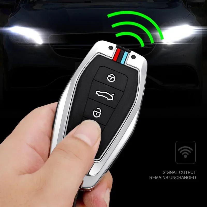 4 buttons Metal + silicone car key case cover shell for Renault Grand Koleos Geely Coolray X6 Emgrand 2024 2025 Accessories