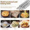 3 Pcs Stainless Steel Rolling Pin with Handles Nonstick Roll Pin Smooth Dough Roller Ergonomic Baking Rolling Pin for Pie Crust