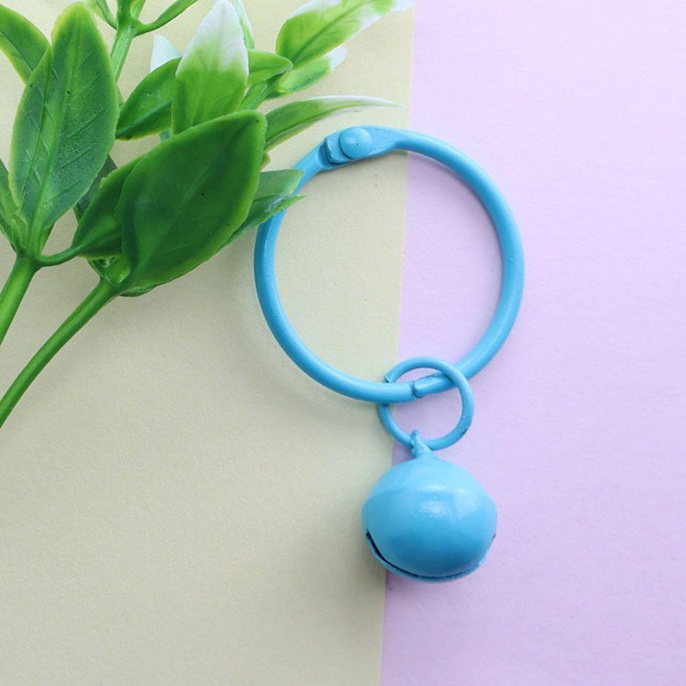 Cute Candy Colors Metal Bells Handmade Colorful Jingle Bell DIY Keychain Pendants Accessories for Decoration