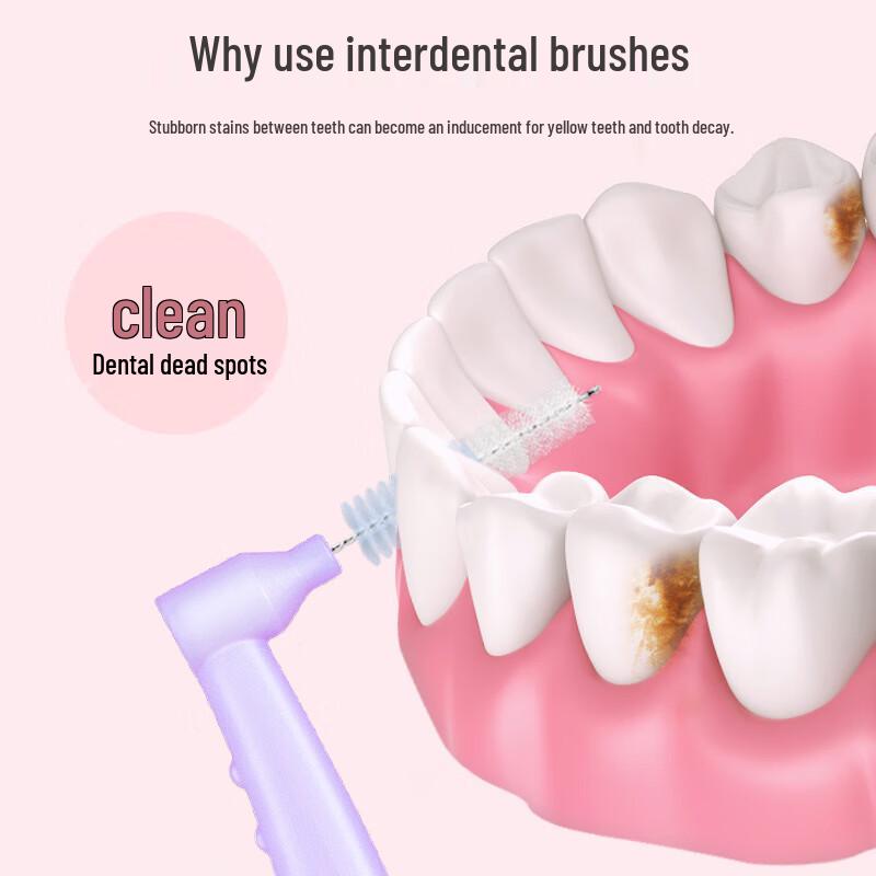 Little Deer Mom Orthodontic L-shaped Interdental Brushes