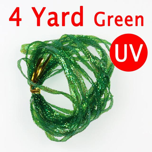 4 ярда, завязывающее жемчуг, плетеное кружево для наживки, рыбьего тела, креветок, подложка, задняя часть, стример, повязка, синельная вспышка, ширина 2,8 мм