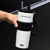 Large Capacity Vacuum Insulated Bottle 700ML Straw Cup Durable Water Bottle