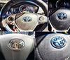 Toyota Steering Wheel Logo Emblem Sticker Cover Direct from Japan