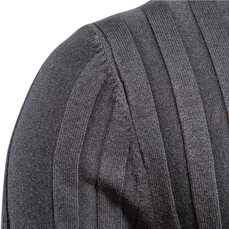 Callaway Вышитый осенне-зимний новый мужской повседневный вязаный свитер с высоким воротом, теплый базовый свитер, модный свитер-пуловер