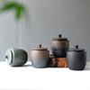 Винтажная керамическая банка для чая, герметичный кухонный контейнер, многофункциональная портативная банка для хранения конфет, орехов, кофейных зерен, трав