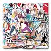 55 New Yoga Yoga Doodle Stickers Decorate Suitcase Laptop Mobile Phone Stickers