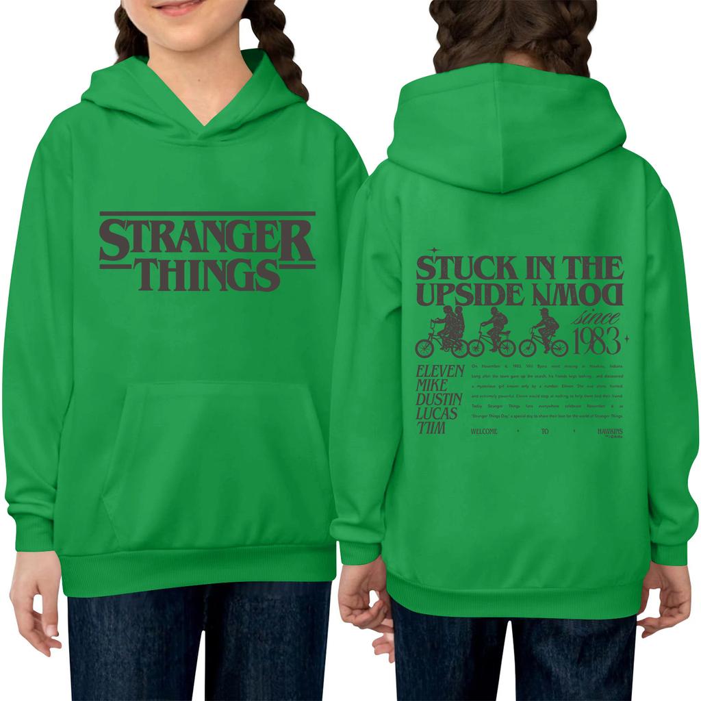 Детский пуловер с длинным рукавом, свободного кроя, с принтом букв, капюшоном на шнурке