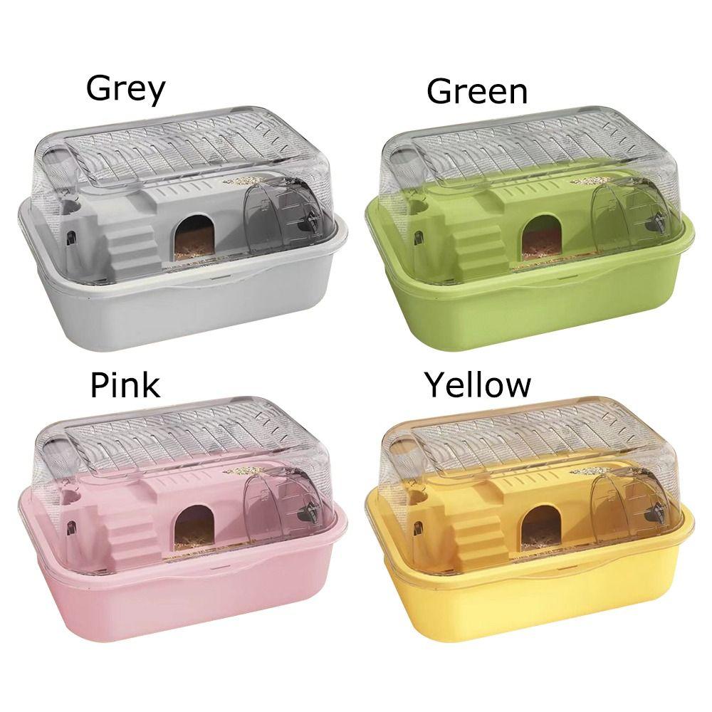 Большая клетка для хомяков, двухслойный домик для домашних животных, удобная клетка для переноски мелких животных