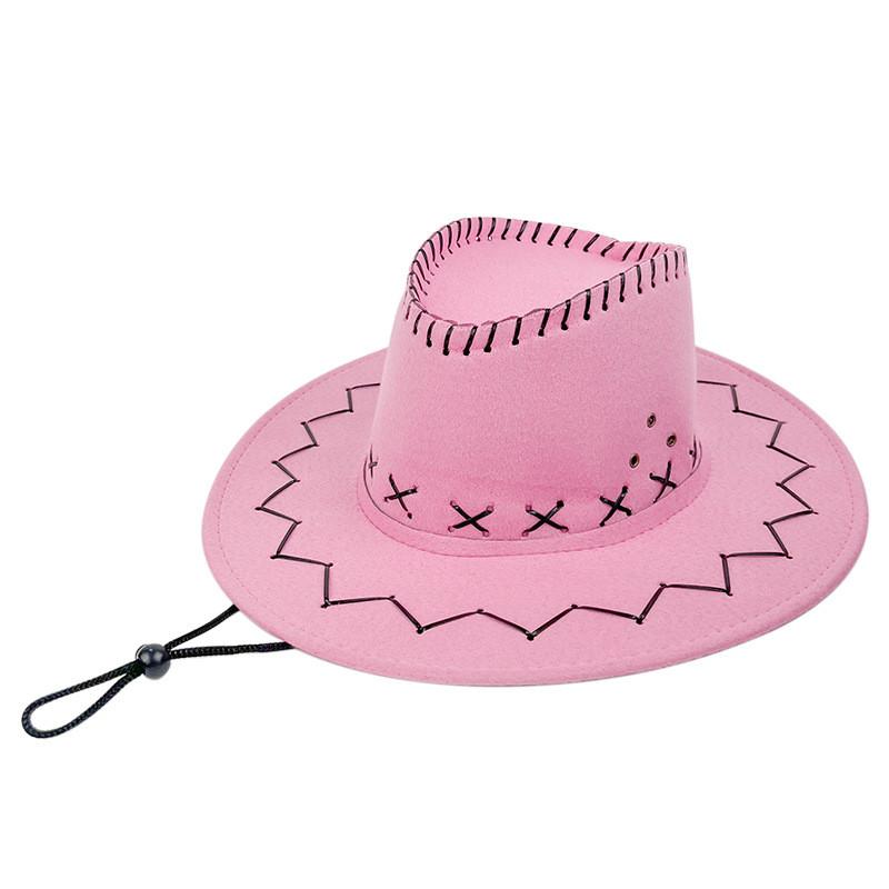 Outdoor Cowboy West Hat Sun Protection Breathable Solid Color Cap Unisex Gift