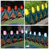 10pcs Lawn Decor Tulip Flower Garden Fence Gardening Landscaping Flower Bed Fence Lawn Fence  Lawn