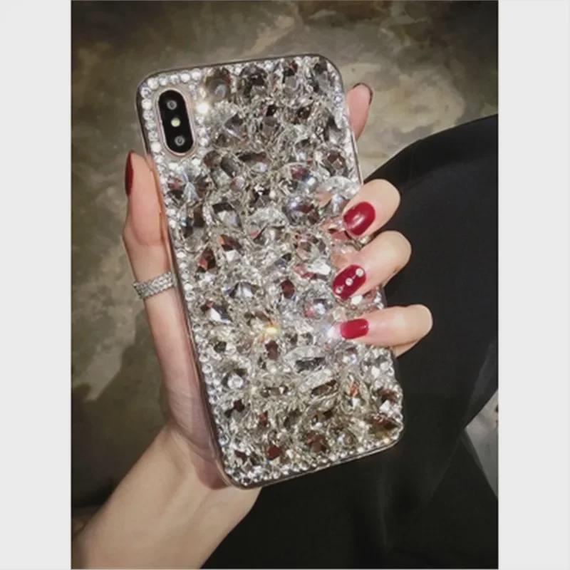 Роскошный чехол со стразами и бриллиантами для Apple 15 Pro Max, iPhone 14 Plus/14/12