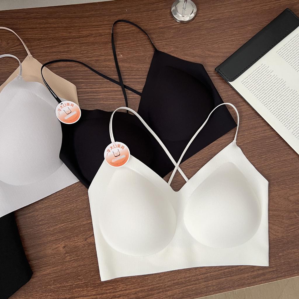 Easy low waist beauty back large U back seamless full fixe cup founation skin
