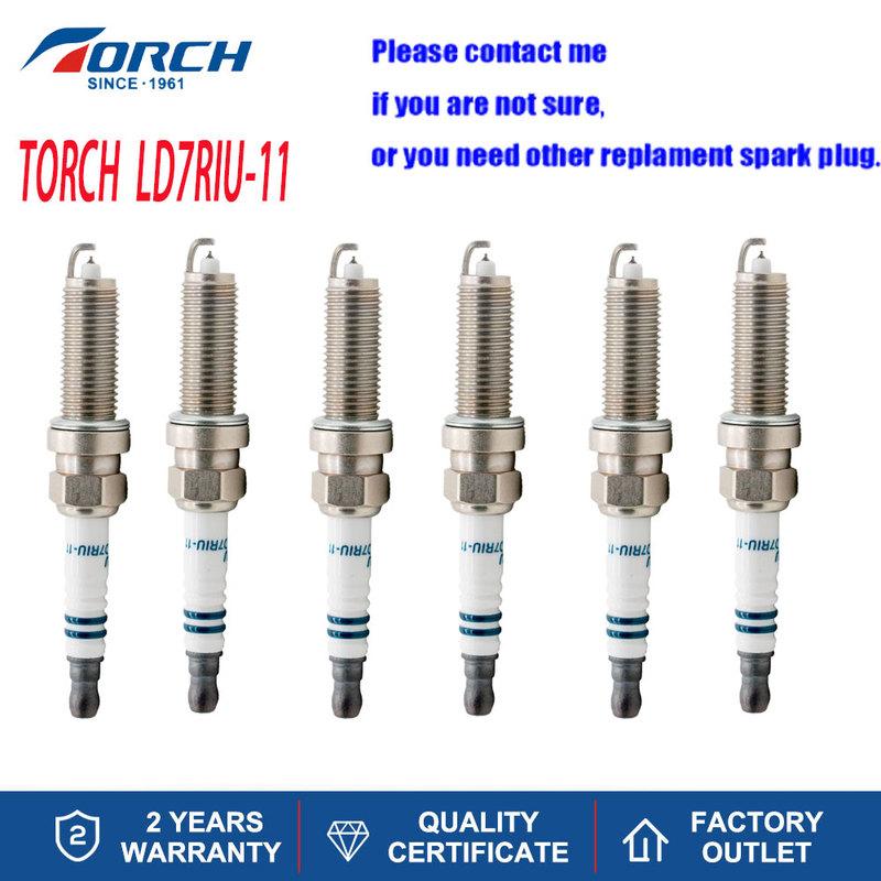 Двигатели Компоненты Свечи зажигания TORCH LD7RIU-11 Китай Оригинальная свеча зажигания Иридиевая для NISSAN TOYOTA MAZDA MERCEDES-BENZ SUBARU