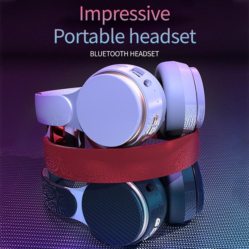 Складные музыкальные наушники, сабвуфер, стереозвук, беспроводные Bluetooth-наушники, поддержка карт памяти, воспроизведение MP3, интерфейс 3,5 мм, ПК