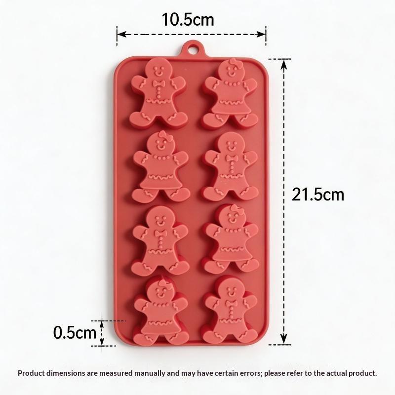 Silicone Christmas Baking Molds Food Safe Non-Stick Reusable for Home Xmas Holiday Homemade Pastry Baking