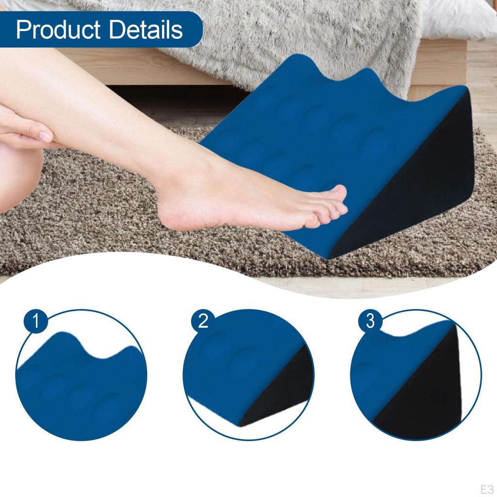 Bed Wedge Pillow Back Cushion Home Memory Foam Comfortable Massage Leg for Snoring Side