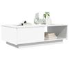 White Coffee Table with Drawers 95 x 55 x 31 cm Engineered Wood