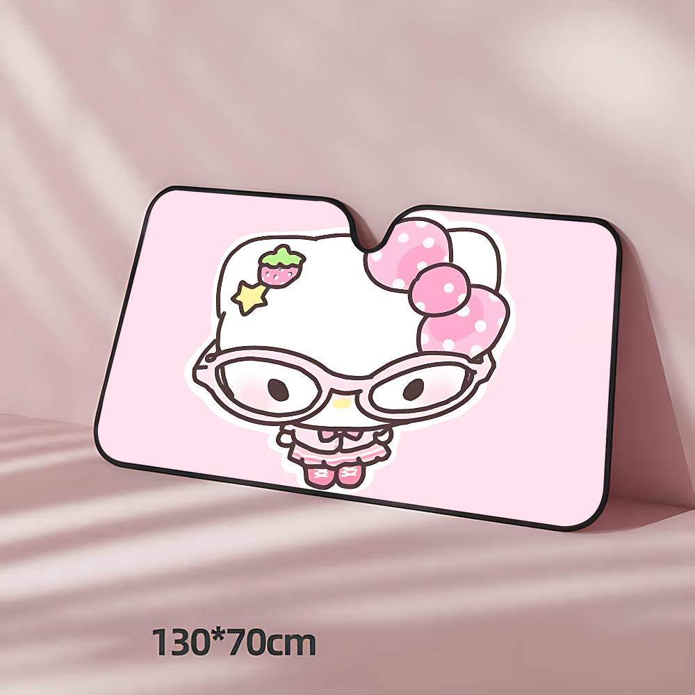 Cartoon S-Sanrio Kawaii Car Sunshade Curtains  Windscreen Cover Shade UV Rays Sun Visor Protector