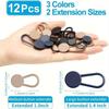 12/16/24/26 pcs Button Style Button Extenders Metal Waistband Expander No Sew Extensions  for Jeans