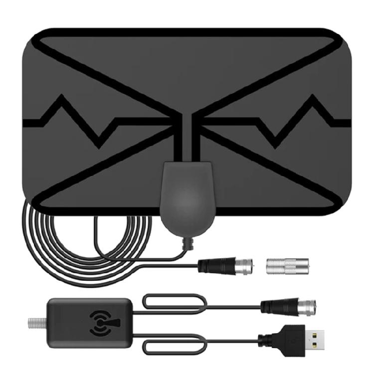 Premium ABS Material TV Antennae Magnified Receiver For 1080P Intelligent TVs 250Km Scope Capability