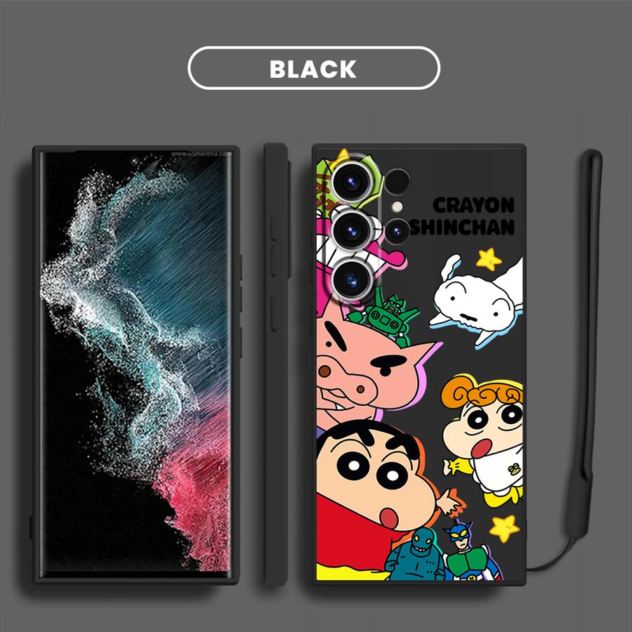 Cartoon Fashion Shin-chan Phone Cover Case for Samsung Galaxy S25 S21 Plus Note 20 10 Ultra S23 S25Edge S22 S20 FE S24 Ultra