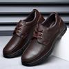 Men Genuine Leather Casual Shoes Soft Sole Walking Shoes Luxury Brand Middle-aged Old Man Dad Lightweight Loafers Shoes