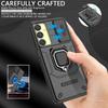 Для Samsung Galaxy A25 5G чехол Slide Lens Protect Armor Phone Case для Samsung A25 25A A 25 Автомобильный магнитный держатель для кольца задняя крышка