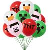 Латексные шары 12 дюймов на тему Minecraft с мультяшным принтом Для украшения дня рождения Набор из 20 штук