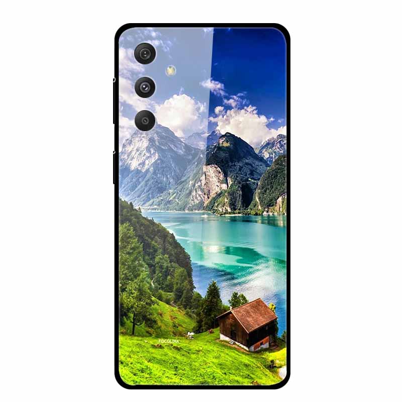 For Samsung Galaxy S25 Plus Case S 25 Plus Coque Hard Back Cover Tempered Glass Case For Samsung A55 A16 Phone Case Soft Bumper