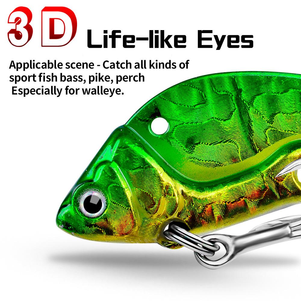 Приманка-приманка, вращающаяся на большие расстояния с блестками VIB, металлическая медная бионическая приманка с микровстряхивающим покрытием, деформированная приманка для окуня Luya