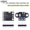 LIZAO GY-AS7262 AS7263 AS7341 Visible Infrared Spectrometer Color Sensor I2C Module For Arduino