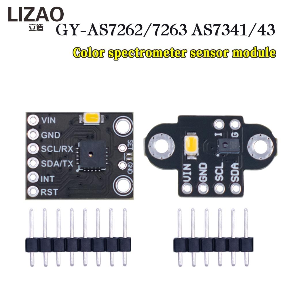 LIZAO GY-AS7262 AS7263 AS7341 Visible Infrared Spectrometer Color Sensor I2C Module For Arduino