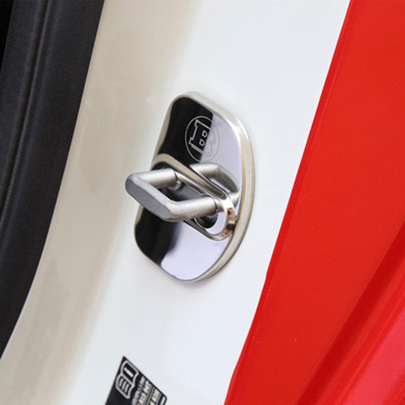 Умная защитная накладка на дверной замок автомобиля из алюминиевого сплава