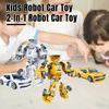 Детский робот-трансформер, автомобильная игрушка, инерционный привод, трансформирующая модель автомобиля, деформационная фигурка автомобиля, игрушка для малышей, мальчиков и девочек, подарок на день рождения