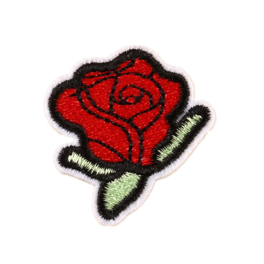 Handmade DIY Rose Embroidery Patch: European & American Fashion Accessory