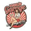 KCS083 Pin Up Vintage Pretty Woman Garage Service Car Sticker PVC Colorful Decals Waterproof Sticker On Car Body Rear Window